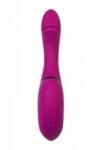 Toyfa JOS Vibrator with clitoral stimulator JOS Spin, silicone, purple, 23 cm