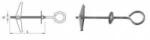Uncanny Brand Steel anchor umbrella eyelet hook 5*75mm