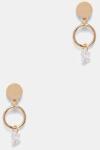 DKNY cercei pentru femei, din metal cu zirconiu cubic PPY2-AKD16A_GLD (04G00904)