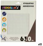 Pincello Etichete autoadezive Pincello Alb Ø 13 mm 17 x 4 x 19 cm (12 Unități)