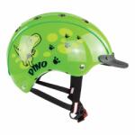 CASCO Mini 2 gyerek kerékpáros sisak - zöld dinoszauroszos