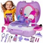 Stator Fésülködőasztal Szett Szépség Bőrönd Kiegészítők Szárító Tükör Csat 21EL (Z2317)