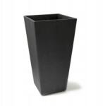 Multyhome Eco Kerti virágtartó teraszra erkélyre 50 cm Fagyálló betét fekete (EU5100008)