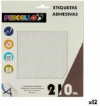 Pincello Etichete autoadezive Pincello Alb Ø 25 mm 17 x 4 x 19 cm (12 Unități)