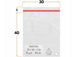  30x40+5 cm fóliazsák ragasztószalaggal ruházathoz 300x400mm ld Pe 100 db