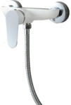Leziter Baterie de dus Leziter Colly alb-crom, corp din alama si manere din zinc (ZS-7033)