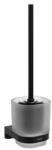 RAVAK Chrome CR II 410.20BLM fali WC-kefetartó kefével, matt fekete (RAV-X07P1384)