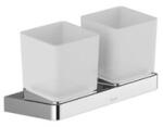 Ravak 10° dupla pohártartó 2 pohárral, króm, üveg (RAV-X07P322)