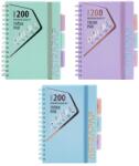 Astra Spirálfüzet kockás ASTRA PAP A/5 100 lapos perforált színregiszteres Pasztell (107023001) - vectraline