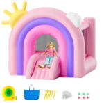 Vevor Felfújható ugrálóvár beltéri-kültéri játszóház 280x230x230 cm légvár csúszdával