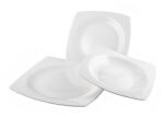 Tognana Set serviciu de masa 18 piese BoneMare din portelan, design alb elegant (28619) Serviciu de masa