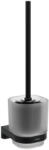 RAVAK Chrome CR II 410.20BLM fali WC kefe tartó, matt fekete X07P1384 (X07P1384) - szaniteronline