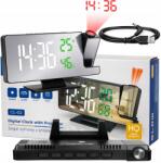 BLOW Digitális Elektronikus Ébresztőóra Led Projektorral Tükör Hőmérő Óra (CL-02)