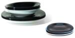 Perfect Home Set masa CARINE 18 piese din ceramica alb-negru, farfurii pentru 6 persoane (37608) Serviciu de masa