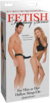 Fetish Fantasy - dildo cu curea gol pe interior - negru (05436080000)