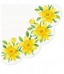 PAW Papírszalvéta kerek Nárciszok, 12 db