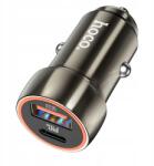 hoco. Autós töltő Hoco Usb A Usb C QC3.0 Pd 20W Z46A szürke (6931474770332)