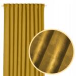 KOMA Velvet szalagfüggöny béka alagút 140x250 cm Arany prémium függöny (Zasłona Okienna Dekoracyjna)