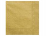 PartyDeco szalvéták, arany metál, 40×40cm, 20db