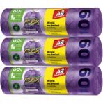 Jan Niezbędny 3X Szemeteszsák Szalaggal 60L 3X8 Db Levendula Magnum Flex Jan Niezbędny (5900536349510)