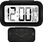 SATIS Ébresztőóra Háttérvilágítású Óra LCD Hőmérő Riasztás Világító Led Háttérvilágítás (BUDZIK PODŚWIETLANY ZEGAREK )