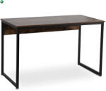 Mebel Elite Íróasztal 120 cm méretben, rusztikus tölgy/fekete színben ROSS