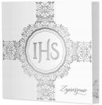 Deco Mariage Kommunális meghívók ZPK-PP-609 Ezüst gyöngyház kész áldozás (ZPK PP-609 srebrne)