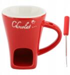  Kerámia csokoládé olvasztó bögre, piros (AG250827063788)