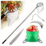 Malatec Teleszkópos Gyümölcsszedő, 400 cm 4 db cserélhető vég