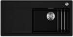 BLANCO 528100 - BLANCO ETAGON XL 6S-F fekete tartozékkal, lefolyó távműködtetővel 988X498 SZINTBE ÉPÍTÉS (528100)