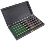 Crown miniatűr faeszterga szerszámkészlet, 5 db-os, HSS acél, Neureiter (DC296)