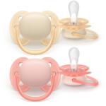 Philips játszócumi Ultrasoft neutral 0-6hó lányos 2db - vitalcafe