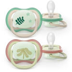 Philips játszócumi Ultra Air Night mintás 6-18hó lányos 2db - vitalcafe