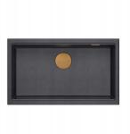 Quadron Egymedencés mosogató Quadron gránit fekete (5905505500213)