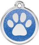 Red Dingo Csillámos Rozsdamentes mancs mintás acél biléta sötétkék - falatozoo