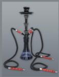 Chillout Smoke Fekete színű shisha sötétkék mintás víztartállyal - 3 csöves (DM-5-5541)