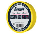 BERGER Szigetelőszalag sárga 20mx19mmx0, 15mm (041501-0005)