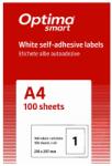 Optima Etichete autoadezive cu colturi drepte 100 coli/top, Optima Smart (OP-401210297S)