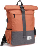  JOSEKO laptop hátizsák, könnyű, vízálló iskolai/főiskolai üzleti hátizsák férfiaknak és nőknek, professzionális utazó hátizsák nagy kapacitással és USB töltőporttal, narancssárga
