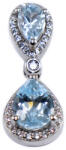 Ékszershop Ezüst csepp medál topázzal (2172736)
