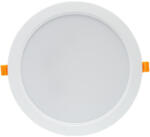 spectrumLED SLI043009WW_PW, DURE 3 DOWNLIGHT 24W WW 230V 110deg IP54 IK06 220x34 WHITE round integrated drive (SLI043009WW_PW)