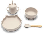 Lorelli Természetes szilikon 4 db-os étkészlet - Beige
