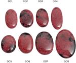  Cabochon Rodonit Picatura , Oval 26-56x15-34x4-8 mm - 1 Buc