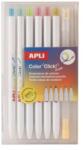 APLI Színes töltőceruza készlet, többszínű írásvonal, APLI Color Click Mix (20550) - molnarpapir