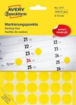 Avery-Zweckform Etikett, 18 mm, kör, AVERY ZWECKFORM, sárga, 1056 etikett/csomag (AY3377) - kecskemetirodaszer