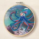DMC Trópusi Oktopus - keresztszemes hímzés csomag