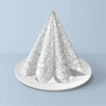 PAW Textilhatású szalvéta 40x40 cm 50 lap/csomag - Barokk mintás ezüst