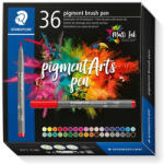 STAEDTLER Ecsetirón készlet, STAEDTLER "Pigment brush 371", 36 különböző szín (TS371C36) - onlinepapirbolt