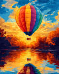 Alkotásutca Ballon ragyogás - Számfestő készlet kereten 40x50