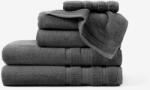 Goldea puha organikus pamut törölköző - sötétszürke 70 x 140 cm